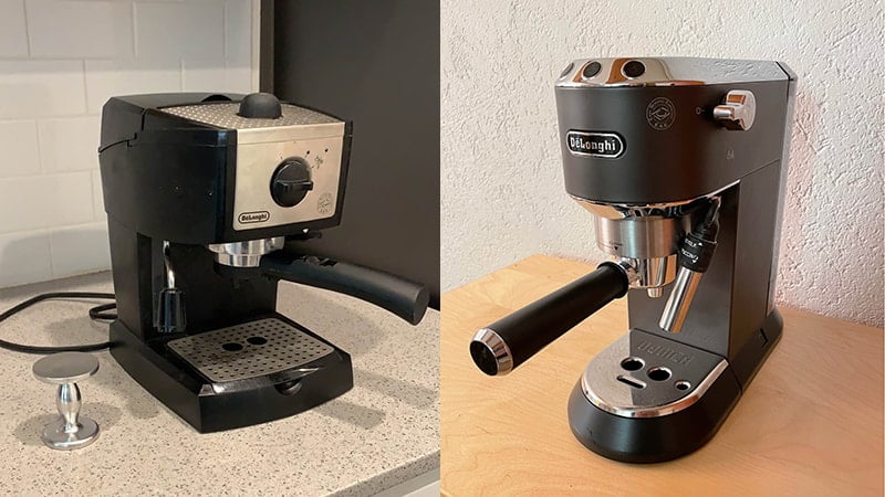 Delonghi EC155 vs EC685M Comparison Review Espresso Makers