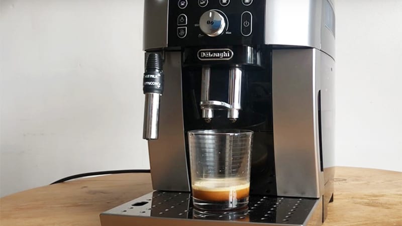 Push-Button Espresso Of DeLonghi Magnifica S Smart