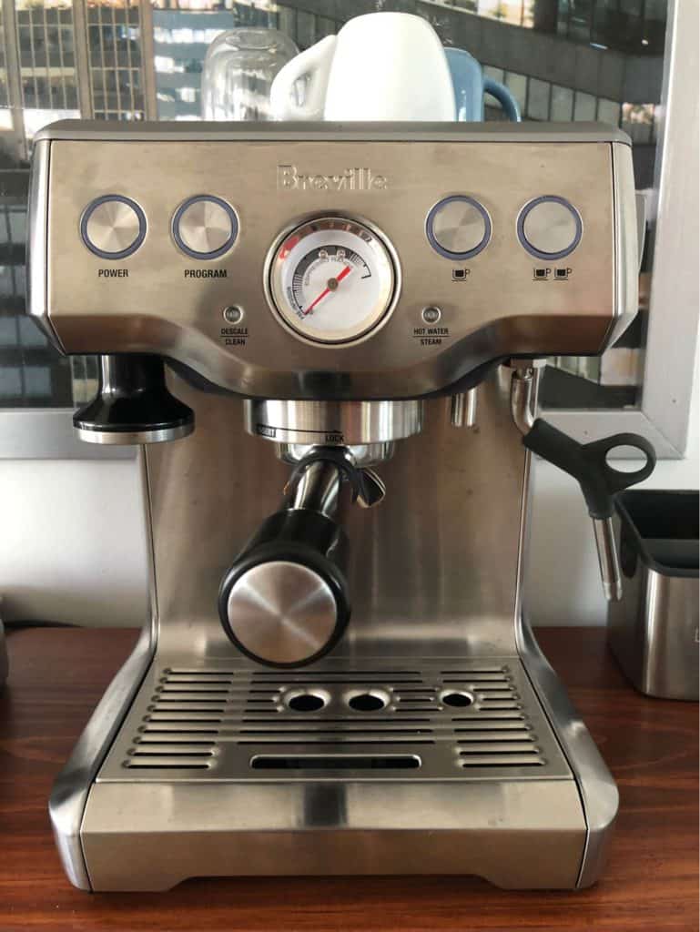 Breville Infuser has a cleaning disc and tool