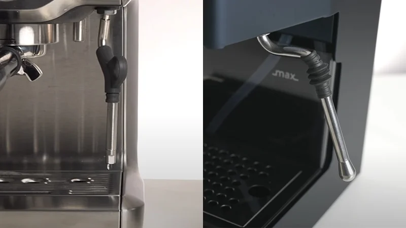 both use a manual steam wand