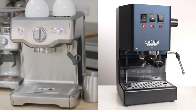 breville duo temp pro vs gaggia classic pro: which entry-level espresso machine is better?