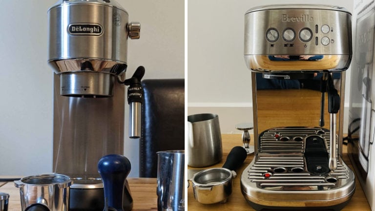Delonghi Dedica Deluxe vs Breville Bambino Plus: Which Is The Better Compact, Mid-range Espresso Machine?