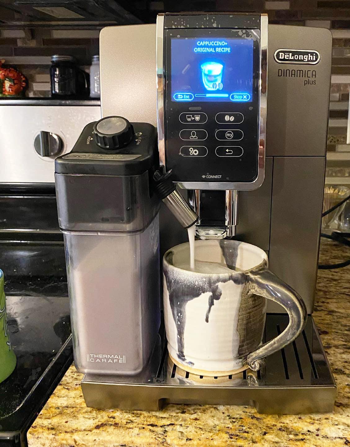 DeLonghi Dinamica Plus Frothing System