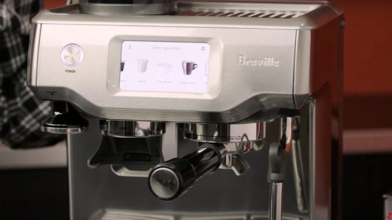 Interface of Breville Barista Touch