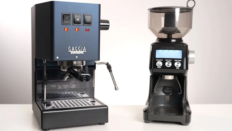 the gaggia classic pro and breville smart grinder pro