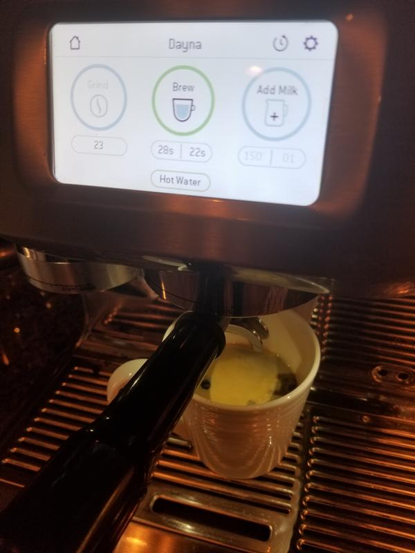 Touch screen of Breville Oracle Touch