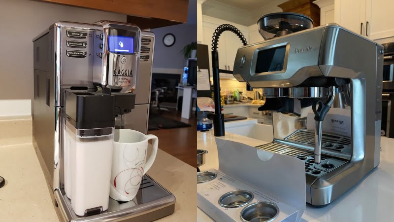 Gaggia Anima Prestige vs Breville Barista Touch: Breville wins with its stable grinder