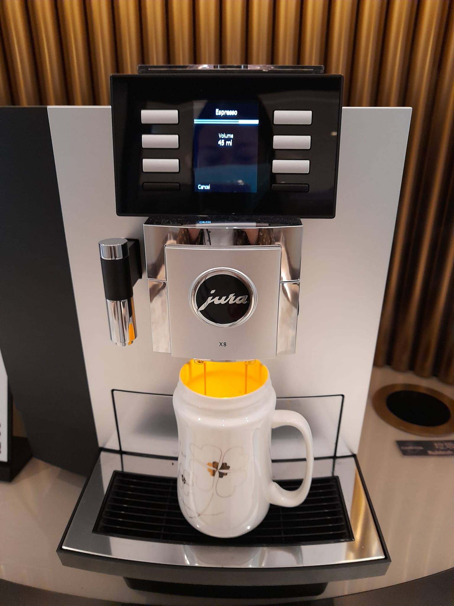 Jura X8 offers 21 beverages and a bigger water tank