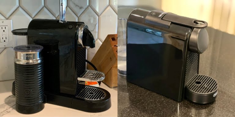 Nespresso Citiz vs Essenza Plus: Side face