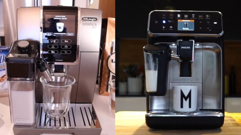 Delonghi Dinamica Plus Vs Philips Lattego 5400: Which Should I Choose For Delicious Milk-Based Coffees?