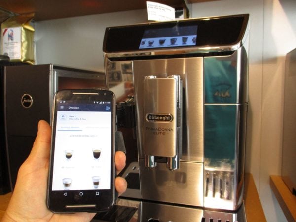 Delonghi Primadonna Elite can connect with a smartphone