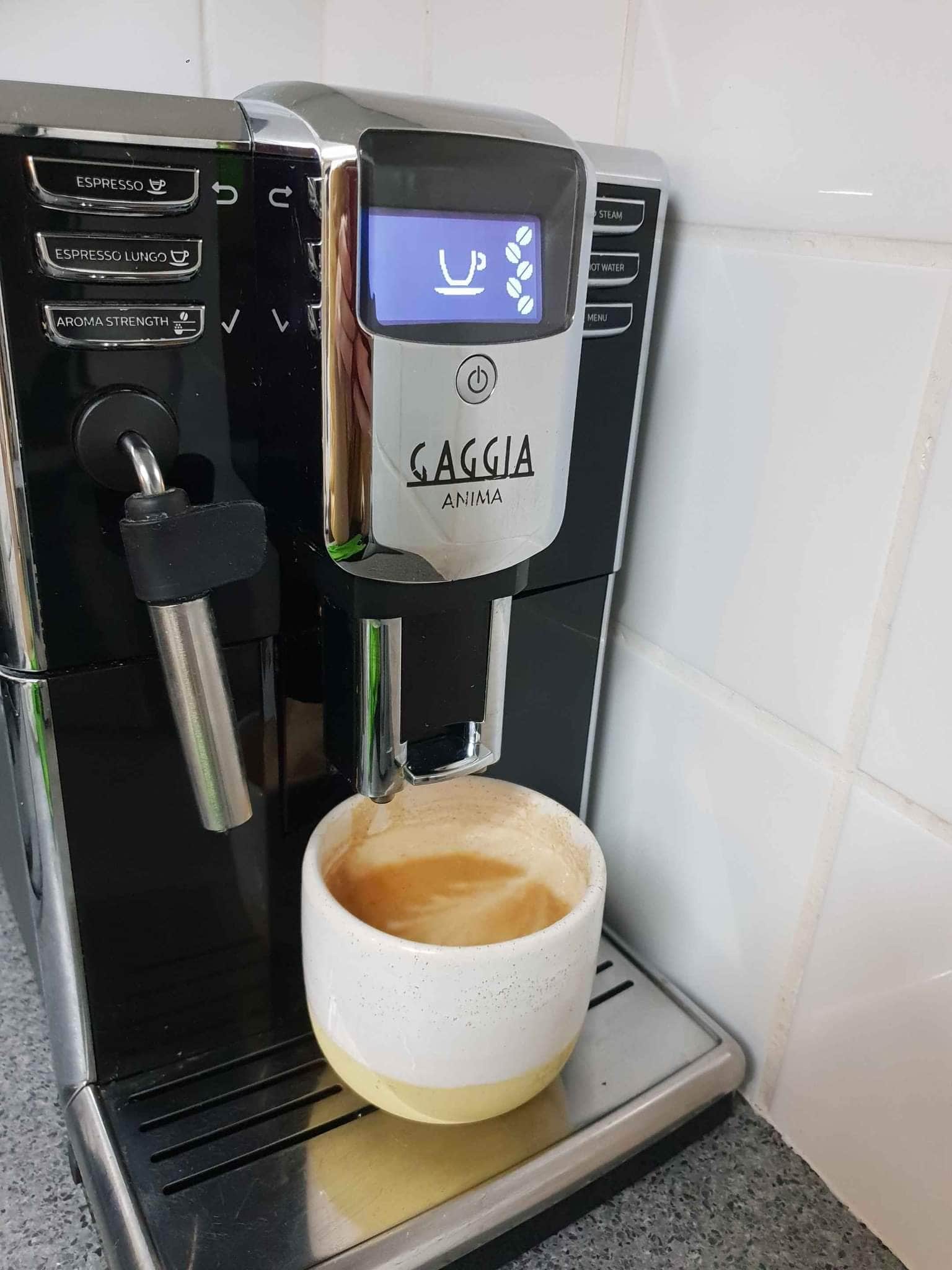 Gaggia Anima is suitable for kitchen space or small bar in the office