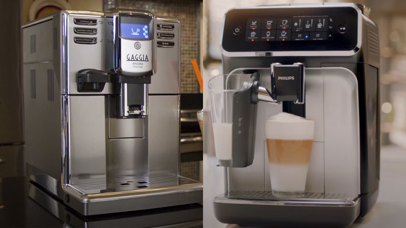 PHILIPS 2200 Series Fully Automatic Espresso Machine, Classic Milk Frother,  2 Coffee Varieties, Intuitive Touch Display, 100% Ceramic Grinder