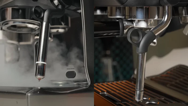 both the breville oracle touch vs barista touch have a automatic steam wand