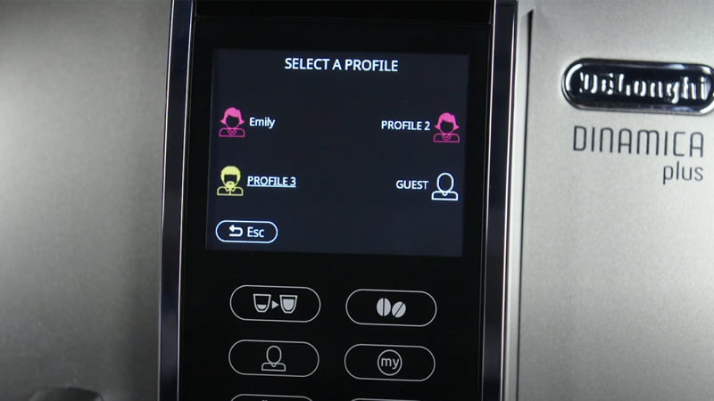 the dinamica plus has 4 user profiles