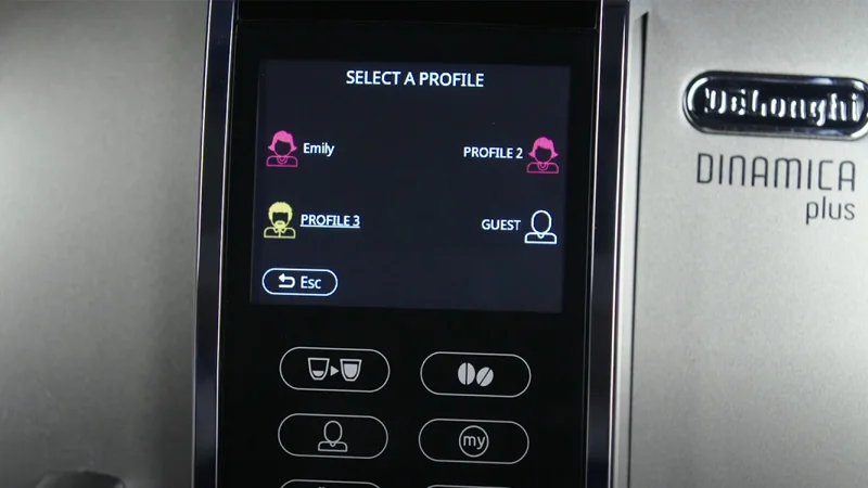 the dinamica plus has 4 user profiles