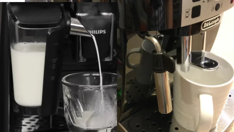 Philips 3200 Lattego Vs Delonghi Magnifica XS: Milk system