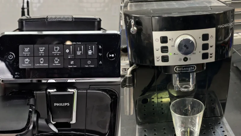 Philips 3200 Lattego vs Delonghi Magnifica XS: User interface