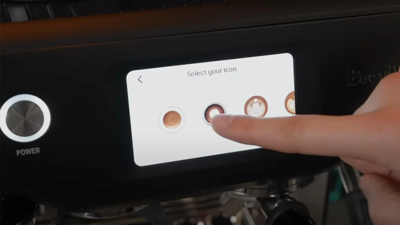 the barista touch can save up to eight drinks on the home screen