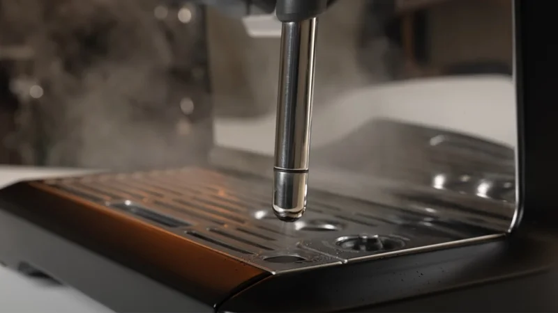 the barista touch's wand automatically purifies after each use