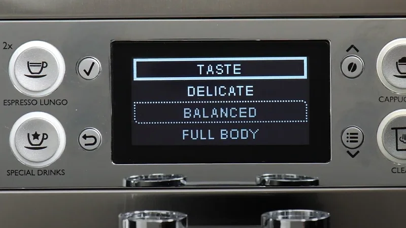 the gaggia babila offers 3 levels of pre-infusion