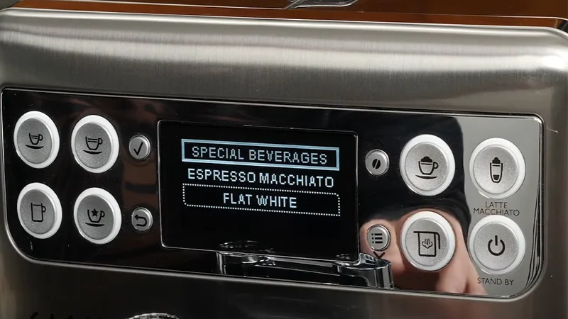 the gaggia babila's old-school control panel