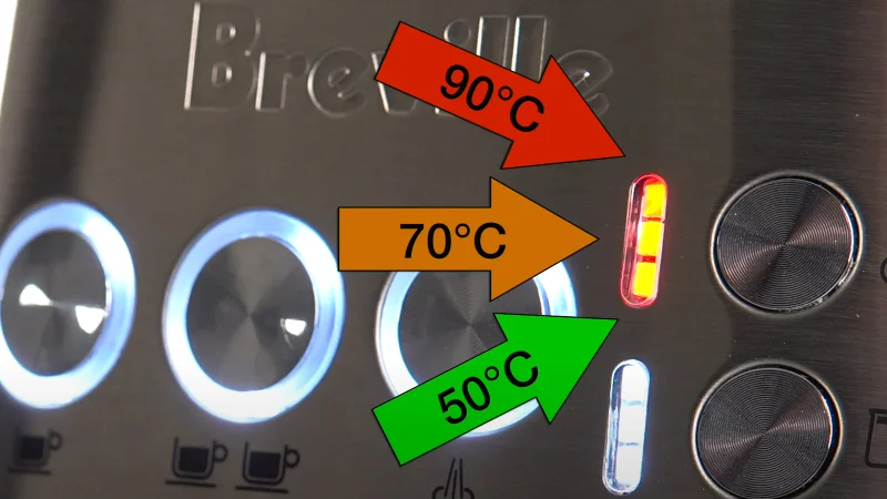 the bambino plus has 3 levels of milk foam's temperature and texture