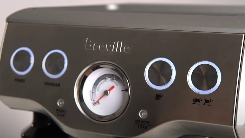 the breville infuser's user interface